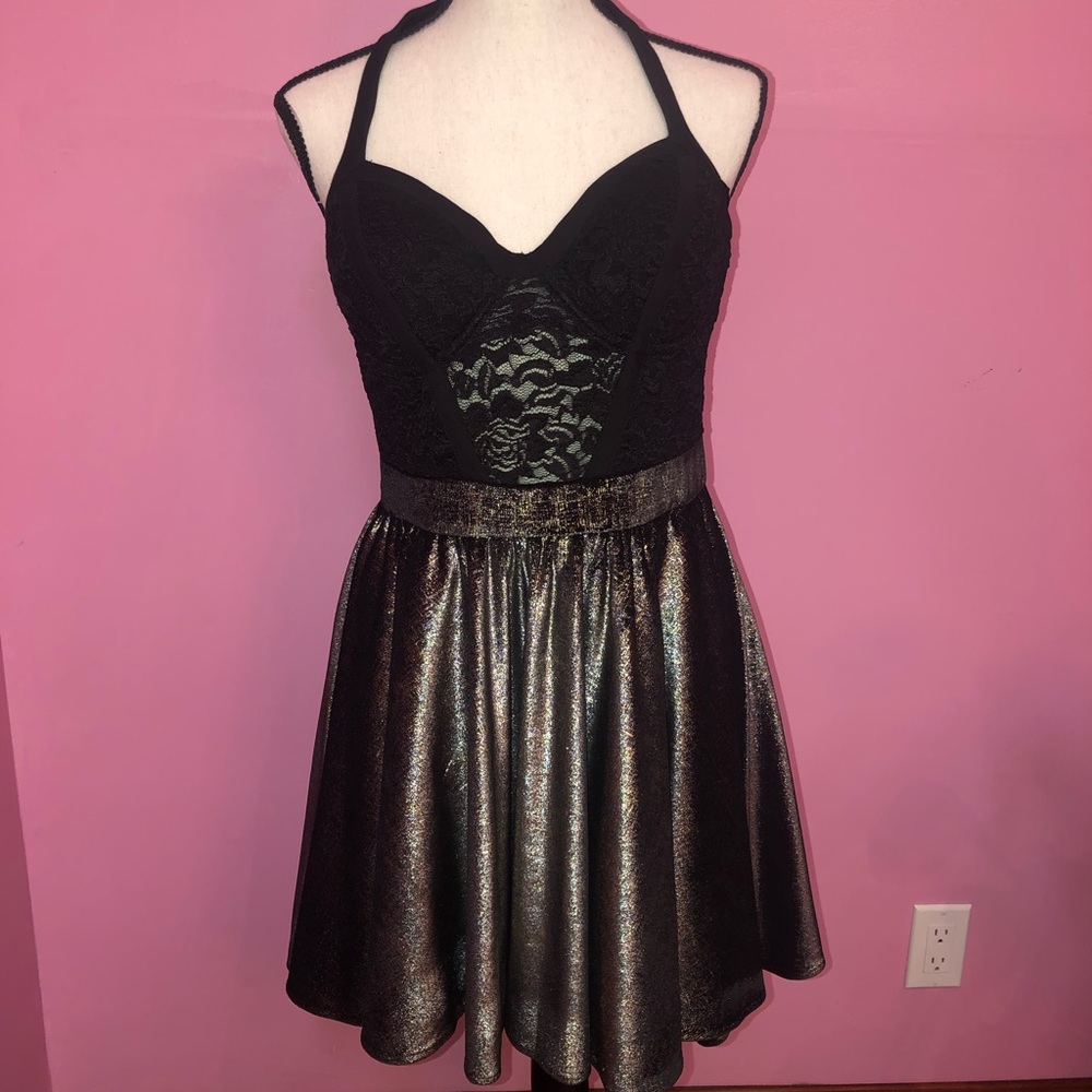 Bebe Lace Bustier Dress